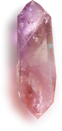 Pink Tourmaline Crystal Cutout