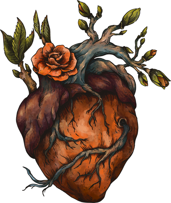 Floral Human Heart